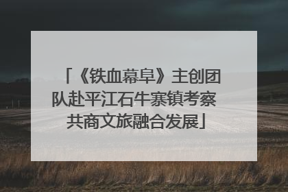 《铁血幕阜》主创团队赴平江石牛寨镇考察 共商文旅融合发展