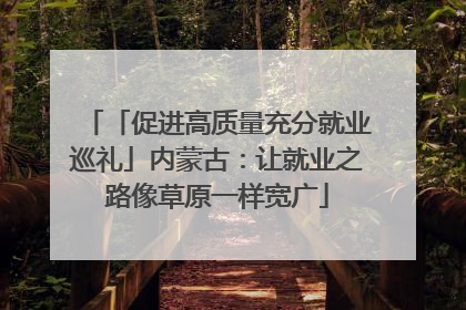 「促进高质量充分就业巡礼」内蒙古：让就业之路像草原一样宽广