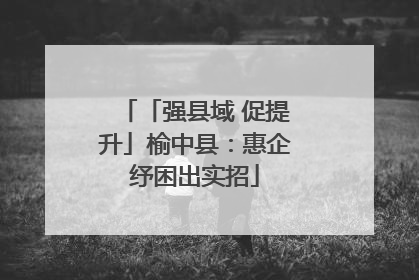 「强县域 促提升」榆中县：惠企纾困出实招