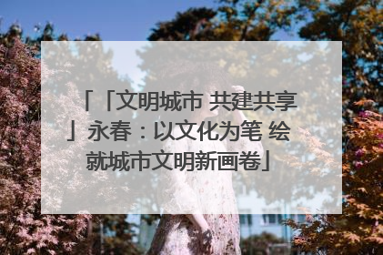「文明城市 共建共享」永春：以文化为笔 绘就城市文明新画卷