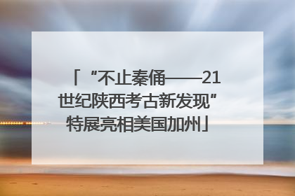 “不止秦俑——21世纪陕西考古新发现”特展亮相美国加州