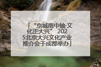 “京城南中轴·文化正大兴” 2025北京大兴文化产业推介会于成都举办