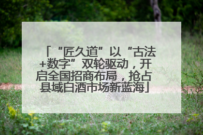 “匠久道”以“古法+数字”双轮驱动，开启全国招商布局，抢占县域白酒市场新蓝海