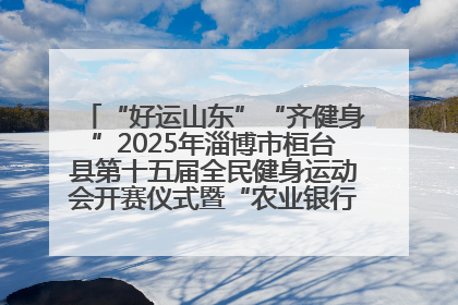 “好运山东”“齐健身”2025年淄博市桓台县第十五届全民健身运动会开赛仪式暨“农业银行杯”第一届社区工作队伍运动会开赛