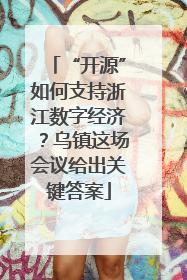 “开源”如何支持浙江数字经济？乌镇这场会议给出关键答案
