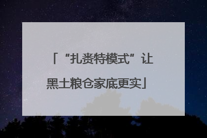 “扎赉特模式”让黑土粮仓家底更实