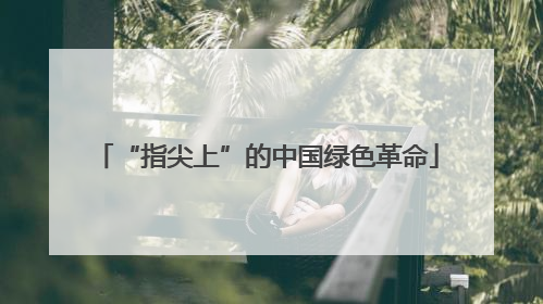 “指尖上”的中国绿色革命