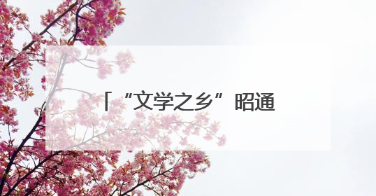 “文学之乡”昭通推出五项活动 打造新时代文化名片