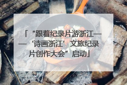 “跟着纪录片游浙江——‘诗画浙江’文旅纪录片创作大会”启动