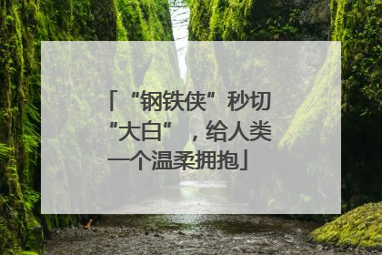 “钢铁侠”秒切“大白”，给人类一个温柔拥抱