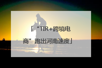 “TIR+跨境电商”跑出河南速度