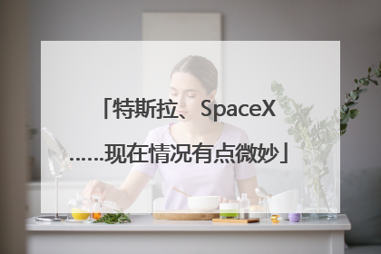 特斯拉、SpaceX……现在情况有点微妙