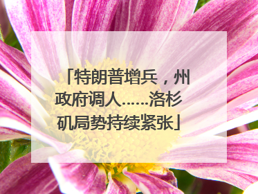 特朗普增兵，州政府调人……洛杉矶局势持续紧张