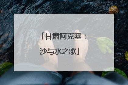 甘肃阿克塞：沙与水之歌