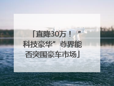 直降30万！“科技豪华”尊界能否突围豪车市场