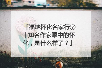 福地怀化名家行⑦丨知名作家眼中的怀化，是什么样子？