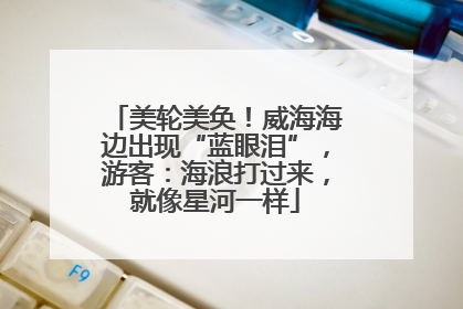 美轮美奂！威海海边出现“蓝眼泪”，游客：海浪打过来，就像星河一样
