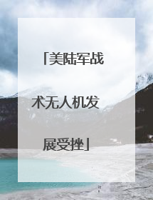 美陆军战术无人机发展受挫