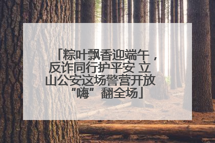 粽叶飘香迎端午，反诈同行护平安 立山公安这场警营开放“嗨”翻全场
