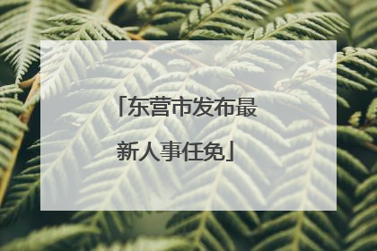 东营市发布最新人事任免