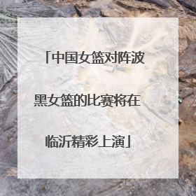 中国女篮对阵波黑女篮的比赛将在临沂精彩上演