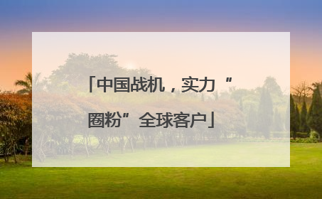 中国战机，实力“圈粉”全球客户