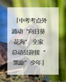 中考考点外涌动“向日葵花海” 全家总动员迎接“凯旋”少年