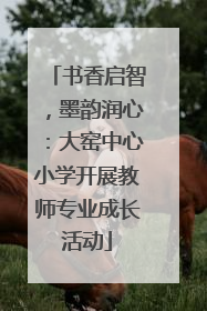 书香启智，墨韵润心：大窑中心小学开展教师专业成长活动