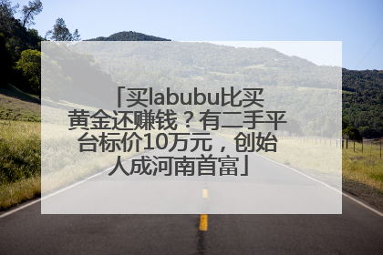 买labubu比买黄金还赚钱？有二手平台标价10万元，创始人成河南首富