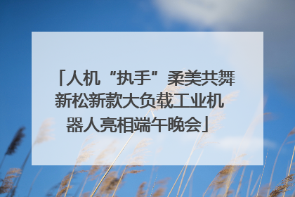 人机“执手”柔美共舞 新松新款大负载工业机器人亮相端午晚会