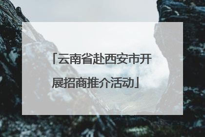 云南省赴西安市开展招商推介活动