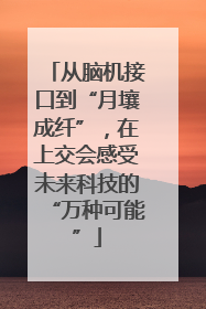 从脑机接口到“月壤成纤”，在上交会感受未来科技的“万种可能”
