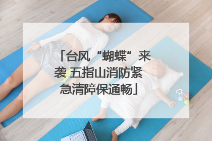 台风“蝴蝶”来袭 五指山消防紧急清障保通畅