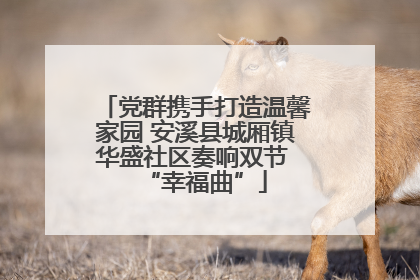 党群携手打造温馨家园 安溪县城厢镇华盛社区奏响双节 “幸福曲”