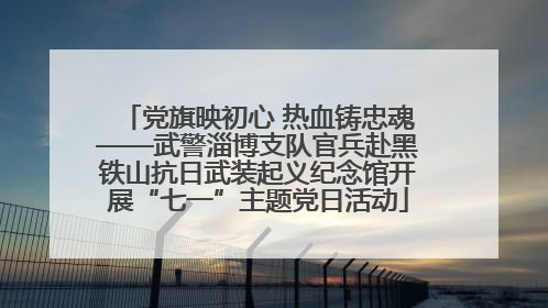 党旗映初心 热血铸忠魂——武警淄博支队官兵赴黑铁山抗日武装起义纪念馆开展“七一”主题党日活动