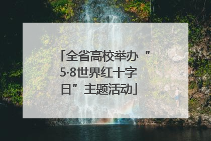 全省高校举办“5·8世界红十字日”主题活动