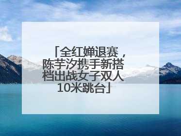 全红婵退赛，陈芋汐携手新搭档出战女子双人10米跳台