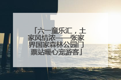 六一童乐汇，土家风情浓——张家界国家森林公园门票站暖心宠游客