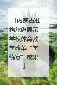 内蒙古准格尔旗展示学校体育教学改革“学练赛”成果