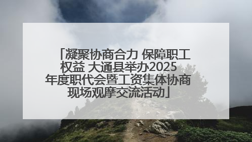 凝聚协商合力 保障职工权益 大通县举办2025年度职代会暨工资集体协商现场观摩交流活动