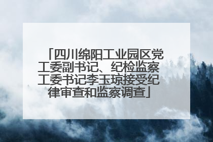 四川绵阳工业园区党工委副书记、纪检监察工委书记李玉琼接受纪律审查和监察调查