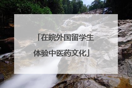 在皖外国留学生体验中医药文化