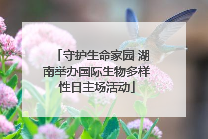 守护生命家园 湖南举办国际生物多样性日主场活动