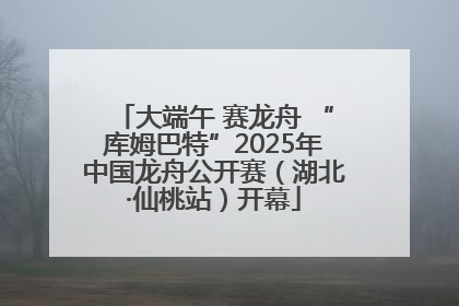 大端午 赛龙舟 “库姆巴特”2025年中国龙舟公开赛（湖北·仙桃站）开幕