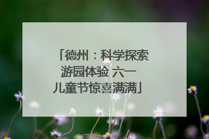 德州：科学探索 游园体验 六一儿童节惊喜满满