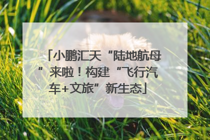 小鹏汇天“陆地航母”来啦！构建“飞行汽车+文旅”新生态