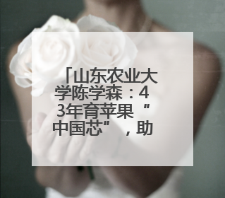 山东农业大学陈学森：43年育苹果“中国芯”，助力乡村振兴