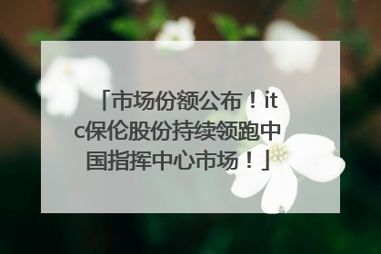 市场份额公布！itc保伦股份持续领跑中国指挥中心市场！