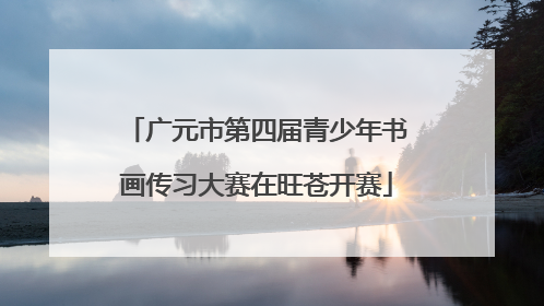 广元市第四届青少年书画传习大赛在旺苍开赛