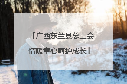 广西东兰县总工会情暖童心呵护成长